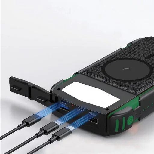 4smarts Powerbank Solár TitanPackRugged UltiMag 20000mAh zöld 540244 - 5