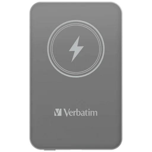 Verbatim Vezeték nélküli Mágneses Power Bank `n` Go 15W 5000mAh szürke 32244 - 2