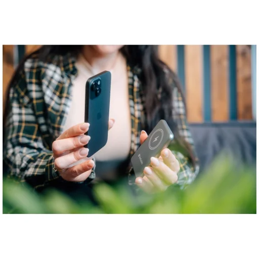 Verbatim Vezeték nélküli Mágneses Power Bank `n` Go 15W 5000mAh szürke 32244 - 4