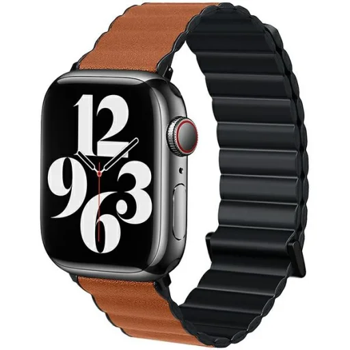 Beline Apple Watch Mágneses Pro Szíj 42/44/45/49mm Fekete/Barna - 1