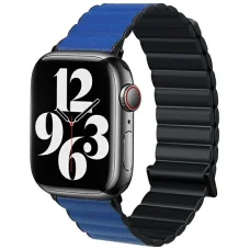 Beline Apple Watch Mágneses Pro Szíj 42/44/45/49mm Fekete/Kék Fekete/Kék Doboz