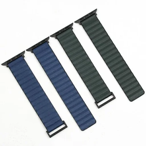 Beline Apple Watch Mágneses Pro Szíj 42/44/45/49mm Fekete/Kék Fekete/Kék Doboz - 3