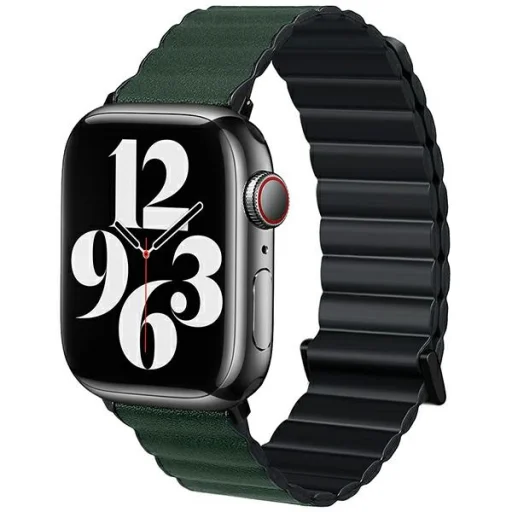 Beline Apple Watch Mágneses Pro Szíj 42/44/45/49mm Fekete/Zöld Fekete/Zöld Doboz - 1
