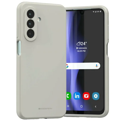 Mercury Szilikon tok Samsung Galaxy A26 kőszínű tok - 1