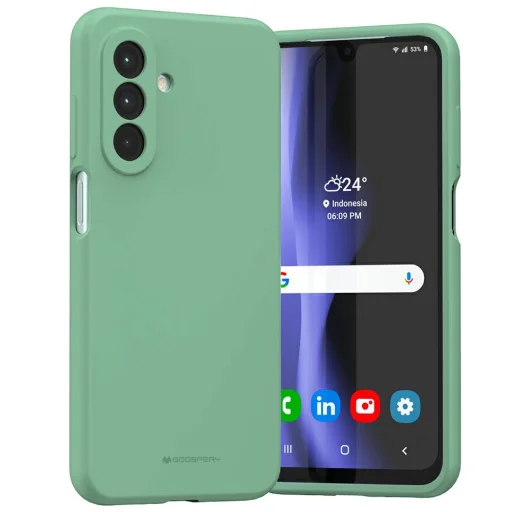 Mercury Szilikon tok Samsung Galaxy A26 zöld - 1