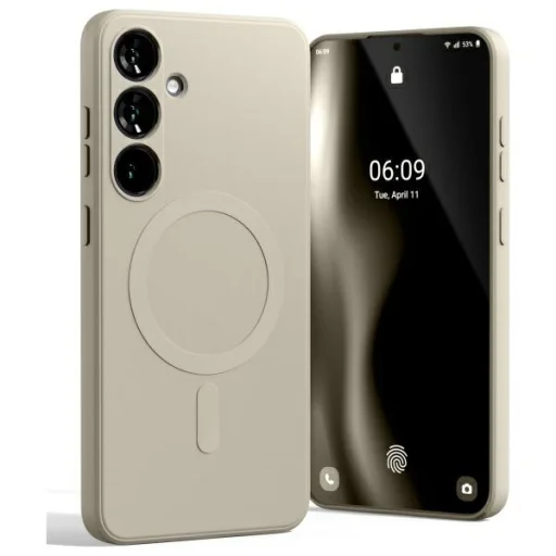 Mercury MagSafe félig szilikon tok Samsung Galaxy S24 FE S721 szürke - 1