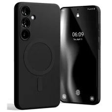 Mercury MagSafe fél-szilikon Samsung S24+S926 tok fekete