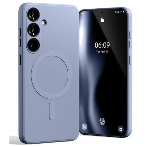 Mercury MagSafe Fél-Szilikon Samsung Galaxy S24 Plus levendula tok - 1