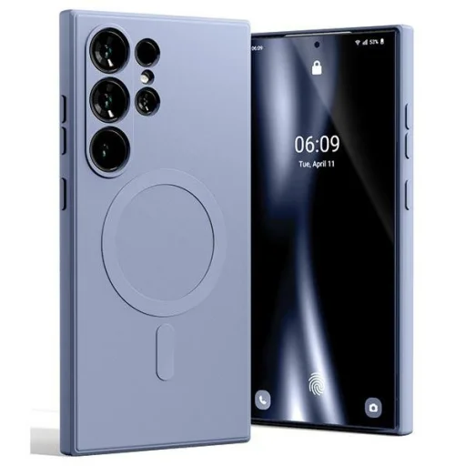 Mercury MagSafe Semi-Silicone Sam S24Ultra S928 levendula tok - 1