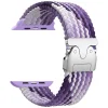 Beline Szőtt Nylon Ejtőernyős Szíj Apple Watch 42/44/45/49mm Lila