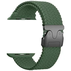 Beline Szőtt Nejlon Ejtőernyős Szíj Apple Watch 42/44/45/49mm Olívazöld