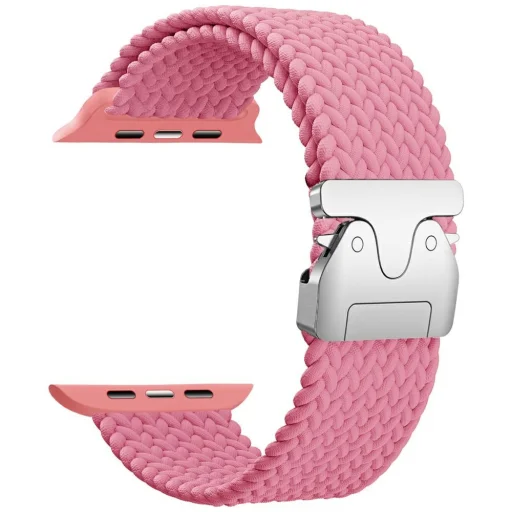 Beline Szövött Nylon Ejtőernyős Szíj Apple Watch 42/44/45/49mm Pink - 1
