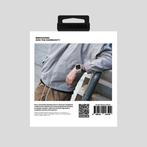 Skinarma Szíj+Tok Mecha 2in1 Apple Watch 49mm világosszürke - 5