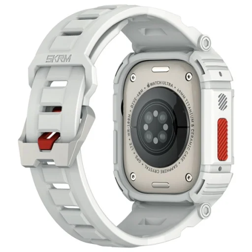 Skinarma Szíj+Tok Mecha 2in1 Apple Watch 49mm világosszürke - 3