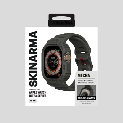 Skinarma Szíj+Tok Mecha 2in1 Apple Watch 49mm olíva - 4
