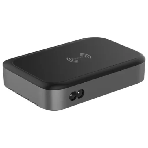 4smarts 7 az 1-ben 100W töltőállomás vezeték nélküli töltéssel fekete-szürke - 2