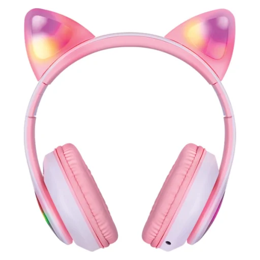 Defender Bluetooth fejhallgató FreemotionB585 Led rózsaszín (63585) macskafülekkel - 6