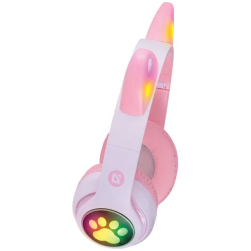 Defender Bluetooth fejhallgató FreemotionB585 Led rózsaszín (63585) macskafülekkel - 3