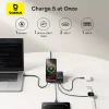 Asztali töltő Baseus Nomos QI 5 az 1-ben, 140W, 5A, 1 x USB-A - 2 x USB-C, fekete P10178800123-00 thumbnail