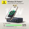Asztali töltő Baseus Nomos QI 5 az 1-ben, 140W, 5A, 1 x USB-A - 2 x USB-C, fekete P10178800123-00 thumbnail