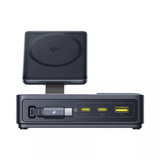 Asztali töltő Baseus Nomos QI 5 az 1-ben, 140W, 5A, 1 x USB-A - 2 x USB-C, fekete P10178800123-00 - 4