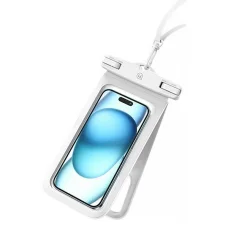 USAMS Vízálló Tok Dupla 6.7"IP68 Fehér FSD1402 (YD014) tok