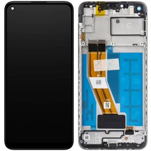 Samsung Galaxy A11 A115 LCD Kijelzőmodul, Fekete - 1