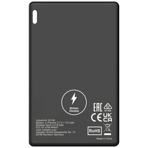 Verbatim My Finder Kártya Bluetooth fekete - nyomkövető eszköz MYFCR-01B 32138 - 3