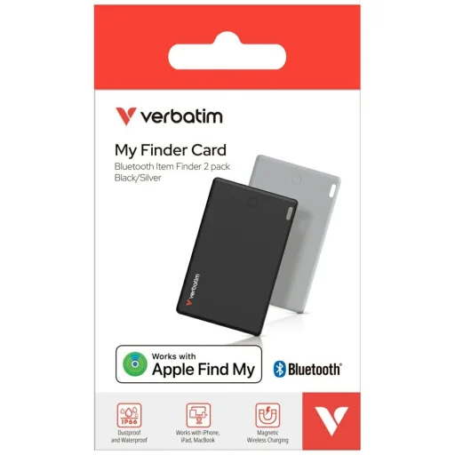 Verbatim My Finder Card Bluetooth Ezüst/Fekete - Nyomkövető eszköz 2 db MYFCR-0 - 8