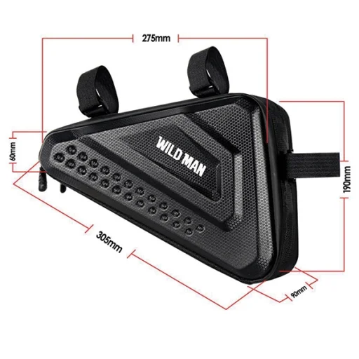 WILDMAN ES19 kerékpártáska tartó Fekete - 6