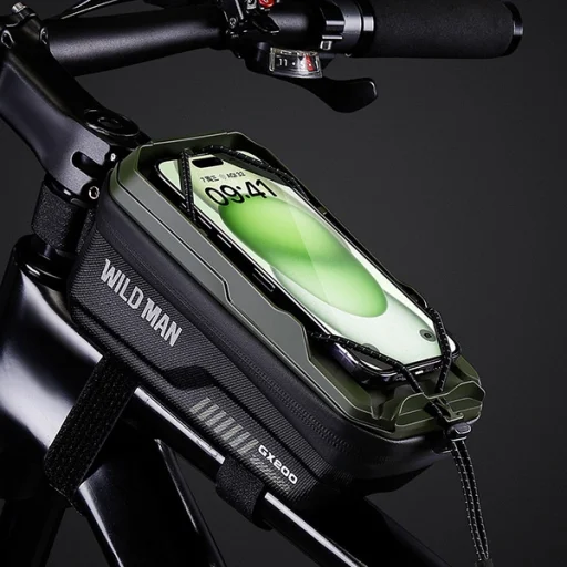 WILDMAN GX200 kerékpár vázra szerelhető táska/zsák/kerékpártartó zöld - 2