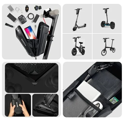 WILDMAN roller táska/tartó ES8XMax vázra szerelhető táska fekete - 3