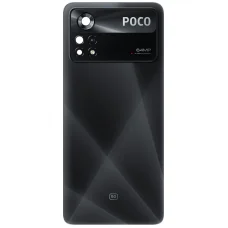 Akkumulátorfedél Xiaomi Poco X4 Pro 5G-hez, Lézerfekete tok