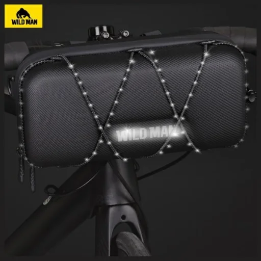 WILDMAN GD8 kerékpáros tok/tartó, zöld kormánytáska - 6