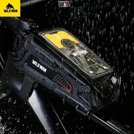 WILDMAN M90 Kerékpártáska/Telefontartó vázra Pannier Fekete - 2