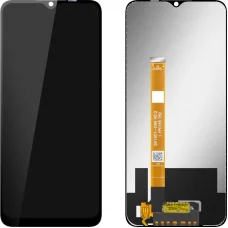 LCD kijelzőmodul MP Realme C21Y / C25Y készülékhez, keret nélkül, utángyártott, fekete