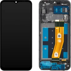 LCD kijelző modul MP Samsung Galaxy A14 A145 készülékhez, EU verzió, utángyártott, fekete