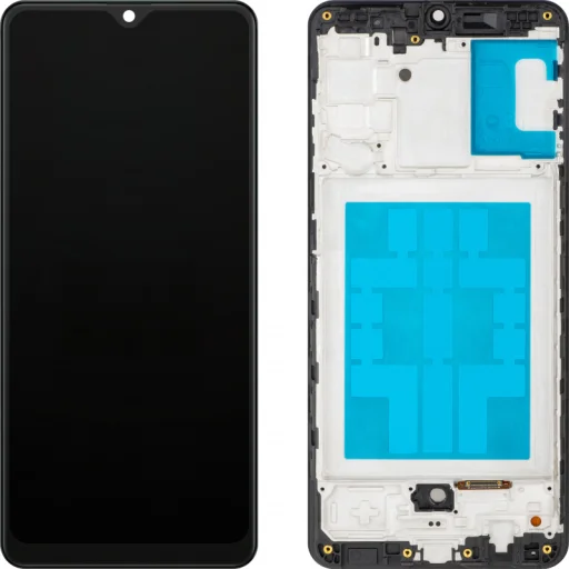 LCD kijelzőmodul MP Samsung Galaxy A31 A315, utángyártott, fekete kijelzőmodul - 1