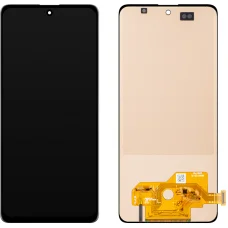 LCD kijelzőmodul MP Samsung Galaxy A51 A515 készülékhez, keret nélkül, utángyártott, fekete