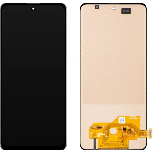 LCD kijelzőmodul MP Samsung Galaxy A51 A515 készülékhez, keret nélkül, utángyártott, fekete - 1