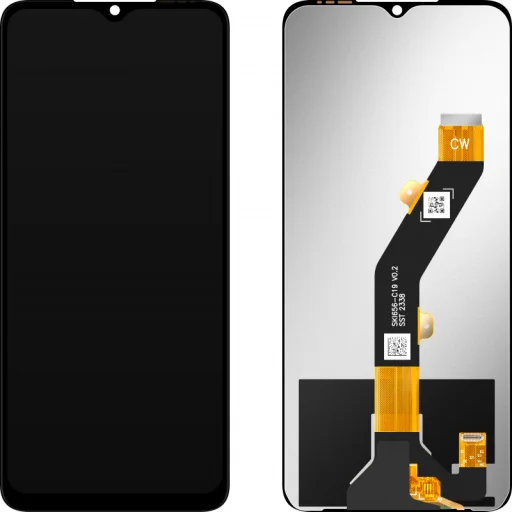 LCD Kijelzőmodul MP ZTE Blade A34 / Blade A54, keret nélkül, utángyártott, fekete kijelző - 1