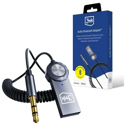 Vezeték nélküli adapter audio 3MK Audio Bluetooth Adapter Jack 3.5mm 2 az 1-ben - 1