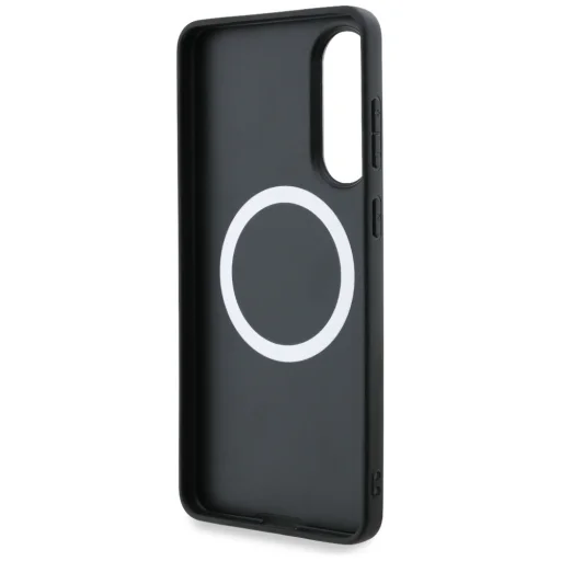 BMW Bőr Oversized Stripes MagSafe tok Samsung Galaxy S25 Edge fekete tok - 7