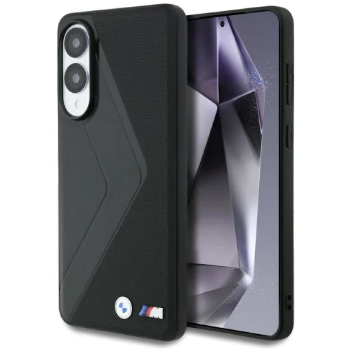 BMW Bőr Oversized Stripes MagSafe tok Samsung Galaxy S25 Edge fekete tok - 1