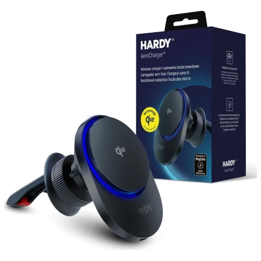 3MK Hardy AeroCharger 15W MPP Qi2 fekete indukciós töltő - 1