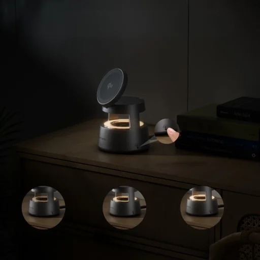 4 inteligentné nabíjacie stanice Aura Hang Qi2 sivé - 6