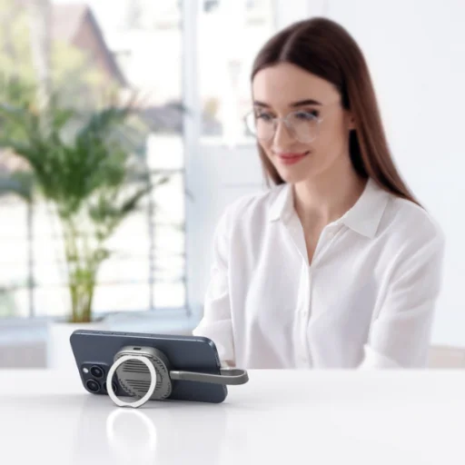 4smarts Magnetic SSD Case up to 4TB with 3C MagSafe Stand Gray 541311 - 16