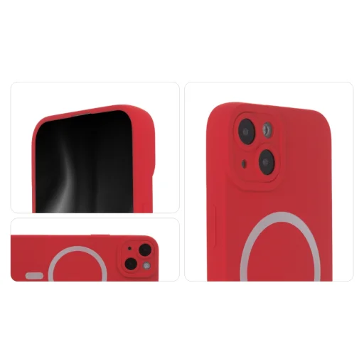 Szilikon Soft Mag tok iPhone 15 Pro Max 6,7" piros - 3