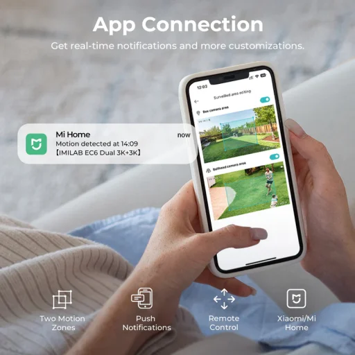 iMILAB EC6 Dual Biztonsági kamera - 5