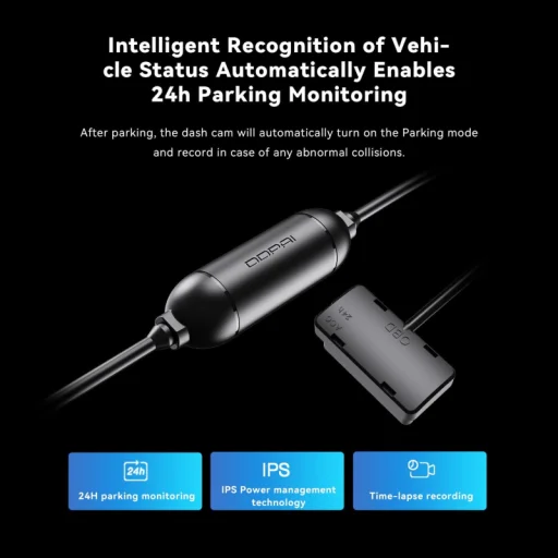 Hardwire OBD Kit DDPAI autós kamerához Mini5 / N1 Dual / N3 Pro / N5 Dual / Z40 / Z60, Fekete - 3